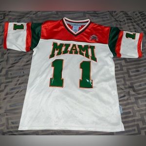 Underdawg Sporting Gear Miami Hurricanes #11 Jersey Size Medium Men’s White